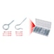 KS TOOLS Assortment of hook and eye screws, 151 pieces - Screw, nut (other) - 2