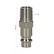 Metal plug nipple, 1/4 inch male thread, Europe - Plug nipple (compressed air tool accessory) - 2