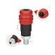 2-stage compressed air safety coupling, 1/4 inch - 2-stage compressed air safety coupling - 2
