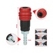 KS TOOLS 2-stage compressed air safety coupling with hose nozzle, 9 mm - 2-stage compressed air safety coupling - 2