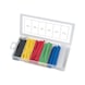 Assortment of heat-shrink tubing, coloured, 100 pieces - Hand tool assortment, hand tool set (other) - 3