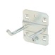 Double tool holder with angled hook end, D: 6 mm, 50 mm - Tool holder, workpiece holder (other) - 2