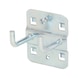 Double tool holder with vertical hook end, D: 6 mm, 35 mm - Tool holder, workpiece holder (other) - 2