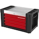 PERFORMANCEplus P10TC BLACK/RED Workshop trolley attachment with 4 drawers - PERFORMANCEplus workshop trolley - 3