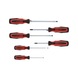KS TOOLS ERGOTORQUEplus screwdriver set, 6-piece slotted, PZ - ERGOTORQUEplus Screwdriver Set - 2