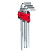 KS TOOLS Ball-head hexagon socket angle pin wrench set, XL, 10-piece 151.4940 - Socket wrench (set) - 2