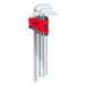 KS TOOLS Hexagon socket angle pin wrench set, extra long, 10-piece - Socket wrench (set) - 2
