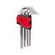 Hexagon socket wrench set, in folding holder, 10 pieces 1/16 inch - 3/8 inch - Socket wrench (set) - 2