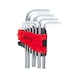 Hexagon socket angle key set, in folding holder, 10-piece 1.5-10 mm - Socket wrench (set) - 2