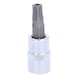 1/4 inch TXPlus socket bit with front hole, IPR8 - 1/4 inch TorxPlus bit socket - 3