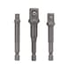 1/4 inch square adapter set, 3-piece - Socket wrench (set) - 2