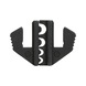 Pair of crimping dies for non-insulated cable lugs, D: 0.5 - 10 mm - Crimping tool insert - 3