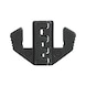 KS TOOLS Pair of crimping dies for flat plugs 4.8 and 6.3 mm, D: 0.5 - 6.0 mm - Crimping tool insert - 3
