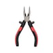 ERGOTORQUE flat round nose pliers, bent, 165 mm on hanger - Flat round pliers - 3