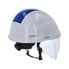 Safety helmet with face shield, blue - Work safety helmet with face protection - 3