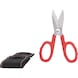 Universal workshop shears, 140 mm, including belt pouch - Universal shears - 3