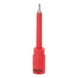 KS TOOLS 3/8 Zoll Isolierte Bit-Stecknuss TX, T15, 122mm - 3/8 Zoll Isolierte Bit-Stecknuss TX - 3