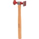 KS TOOLS Bodywork corrugated hammer, fine, round/square, 325 mm - Hammer, dent removal tool (parts) - 2