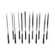 Needle file set with plastic handle, 12 pieces - Needle file - 3