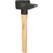 Locksmith's hammer, hickory handle, French shape, 2000 g - Sledgehammer - 3