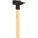 Blacksmith's hammer, hickory handle, French shape, 400 g on hanger - Sledgehammer - 3