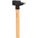 Blacksmith's hammer, hickory handle, French shape, 800 g - Sledgehammer - 3