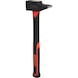 KS TOOLS Locksmith's hammer, fibreglass handle, French shape, 1000 g - Sledgehammer - 3