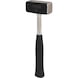 Mallet with steel tube handle and plastic grip, 1250 g - Mallet - 3