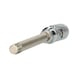 3/8 inch drive shaft bit socket with joint for multi-tooth, M10 - Socket wrench insert (metal box) - 2