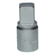 3/8 inch oil service bit socket for square socket screws, 13 mm - Oil service bit socket for square socket screws - 2