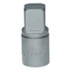 KS TOOLS 3/8 inch oil service bit socket for square socket screws, 14 mm - Oil service bit socket for square socket screws - 2