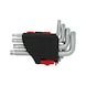 TX angle pin wrench set with bore, short, 9-piece TB10-TB50 - TX angle pin wrench - 3