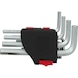Hexagon socket wrench set, in folding holder, 10 pieces 1/16 inch - 3/8 inch - Socket wrench (set) - 3