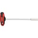 T-handle socket screwdriver, long, 10 mm on hanger - T-handle socket screwdriver - 3