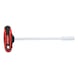 T-handle socket screwdriver, long, 12 mm on hanger - T-handle socket screwdriver - 3