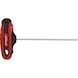 T-handle hexagon socket wrench, 2.5 mm, 130 mm on hanger - T-handle hexagon socket wrench - 2