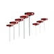 T-handle hexagon socket wrench set, 8-piece - T-handle angle pin wrench set - 3