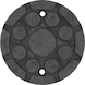 Rubber disc 26 for MAHA / Slift lifting platforms, D: 120 mm - Rubber disc for lifting platforms - 3