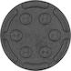 Rubber disc 43 for BEISSBARTH / Consul / Herrmann / Zippo lifting platforms, D: 135 mm - Rubber disc for lifting platforms - 3