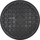 Rubber pad 03 for manoeuvring jack, D: 100 mm, omega jack - Support blocks – parts & accessories - 3