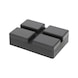 Rubber pad 42 for Rotary lifting platforms, 128 x 89 x 35 mm - Rubber pad for lifting platforms - 2