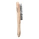 Stainless steel hand wire brush, 4 rows, 290 mm - Brushes - 3