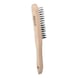 Stainless steel hand wire brush, 3 rows, 290 mm - Brushes - 3