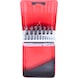 HSS-R twist drill bit set, sheet steel case, 19 pieces, 1-10 mm - HSS-R twist drill set - 3