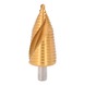 KS TOOLS HSS-TiN step drill, D: 6-40 mm, 16 steps - HSS-TiN step drill - 3