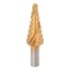 HSS-TiN step drill, D: 6-20 mm, 8 steps - HSS-TiN step drill - 3