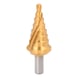 KS TOOLS HSS-TiN step drill, D: 6-26.8 mm, 8 steps - HSS-TiN step drill - 3