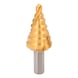 HSS-TiN step drill, D: 6-25 mm, 7 steps - HSS-TiN step drill - 3