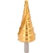 KS TOOLS HSS-TiN Stufenbohrer,D: 7-40,5mm, 13 Stufen - HSS-TiN Stufenbohrer - 3