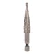 1/4 inch HSS step drill bit, D: 4-12 mm, 9 steps - 1/4 inch HSS step drill bit - 3